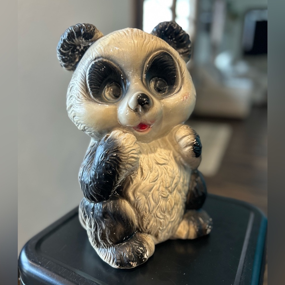 Vintage Silvestri Bros Corp
Chalkware Bank Panda Teddy Bear
Big Eyes 12"